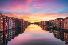 Trondheim al tramonto