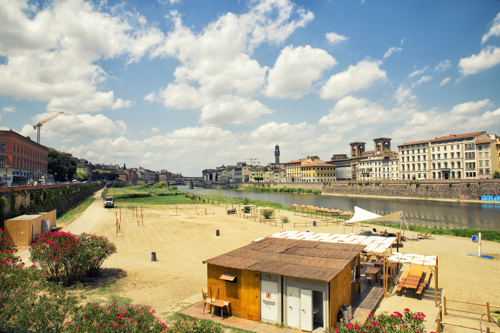 Spiaggia sull'Arno