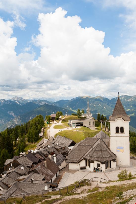 Monte Lussari Monte Lussari Climber 1959 - Shutterstock.com 