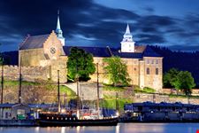 Fortezza di Akershus di sera