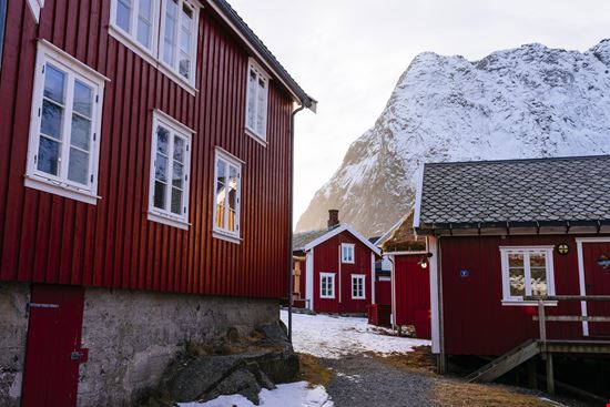 Reine Il villaggio sui fiordi norvegesi stock.adobe.com 