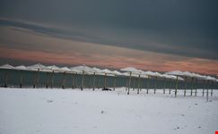 La spiaggia innevata (dicembre 2010)