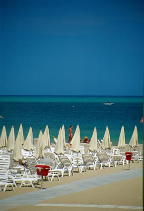 Veduta della spiaggia
