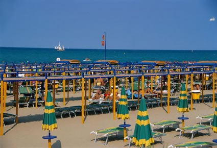 Veduta della spiaggia