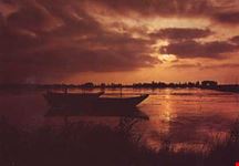Tramonto sul Po