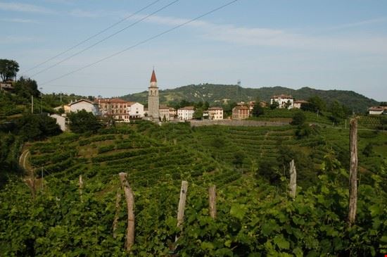  il paese di Rolle al centro della produzione del cartizze e del prosecco  