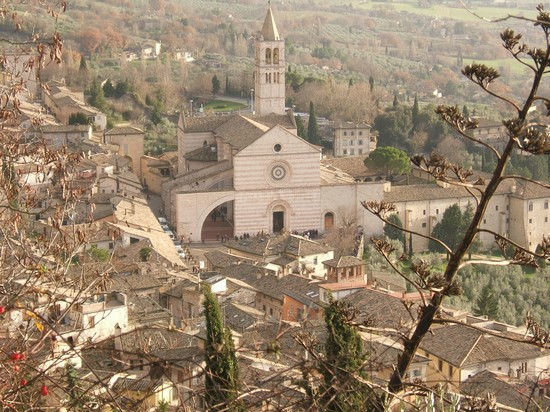 vista della città dalla rocca