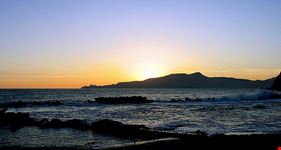 chiavari sonnenuntergang