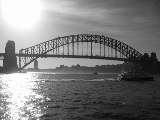 L'Harbour Bridge al tramonto