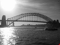 L'Harbour Bridge al tramonto