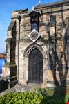 leicester licht und schatten auf kirchentuer