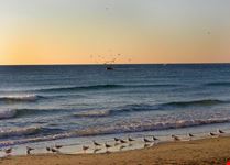 alassio wintersonnenuntergang