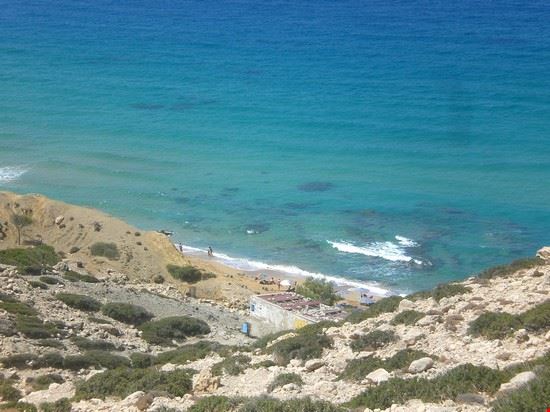 Spiaggia di Matala Finalmente il mare dopo una faticosa arrampicata!  