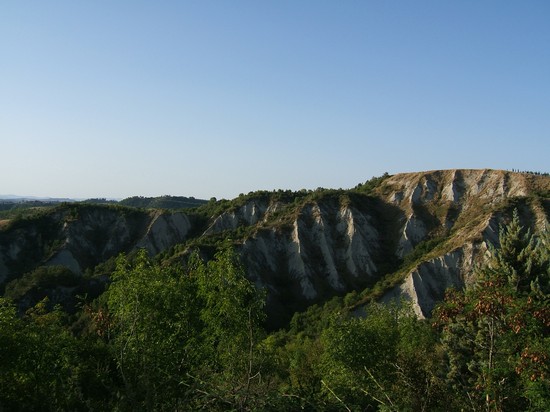 i calanchi delle Crete nei pressi di Monte Oliveto Maggiore