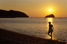 La spiaggia al mattino