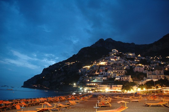 Positano all'imbrunire