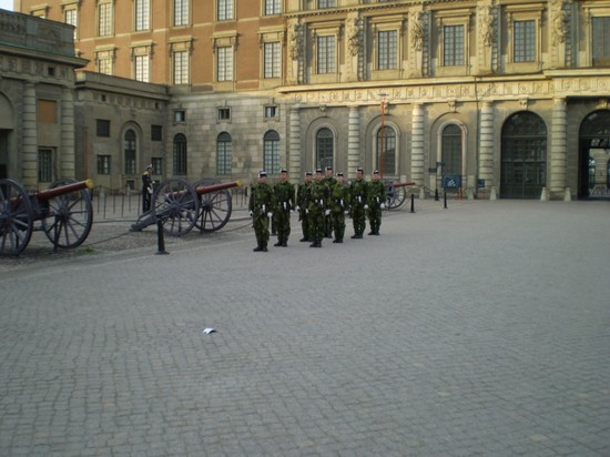 Cambio della guardia al palazzo reale