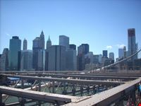 Visto in lontananza dal ponte di Brooklyn