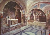 Altare cosmatesco (sec XIII), il Transetto