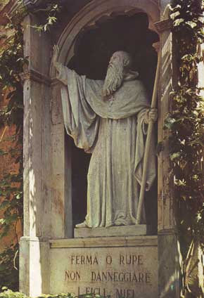 Statua di S. Benedetto
