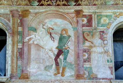 Particolare facciata castello