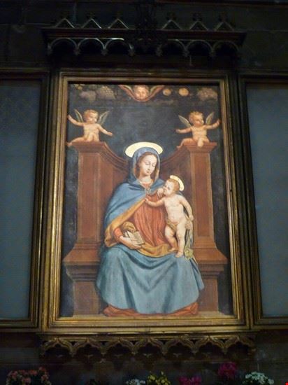 Duomo di Milano un quadro della Madonna col Bambino in Duomo  