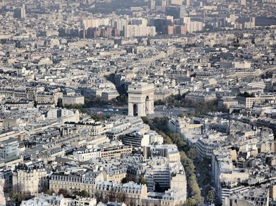 la bella Parigi dall'alto