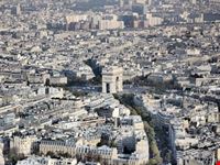 la bella Parigi dall'alto