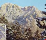 Monte Bove parete nord, Nel riquadro: in verticale il particolare del profilo umano della Vetta della Croce Monte Bove parete nord, Nel riquadro: in verticale il particolare del profilo umano della Vetta della Croce