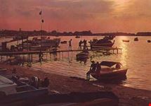 Il porto al tramonto