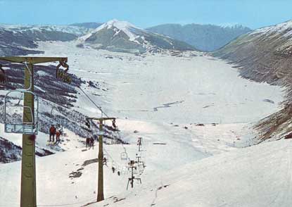 Impianti di Campo Felice visti da Monterotondo