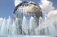 new york unisphere a flashing meadows-corona park