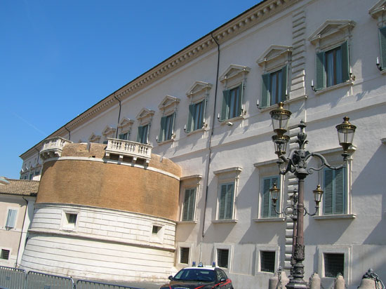 Palazzo del Quirinale: scorcio