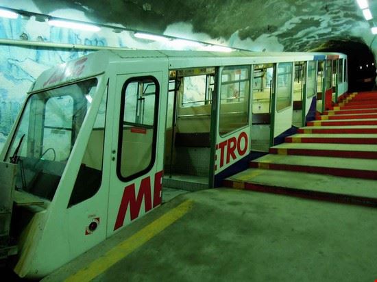La Metro Alpin e il Padiglione del ghiaccio Saas Fee  