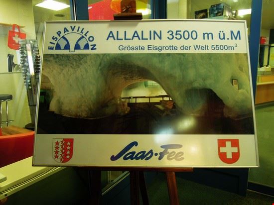 La Metro Alpin e il Padiglione del ghiaccio Saas Fee  