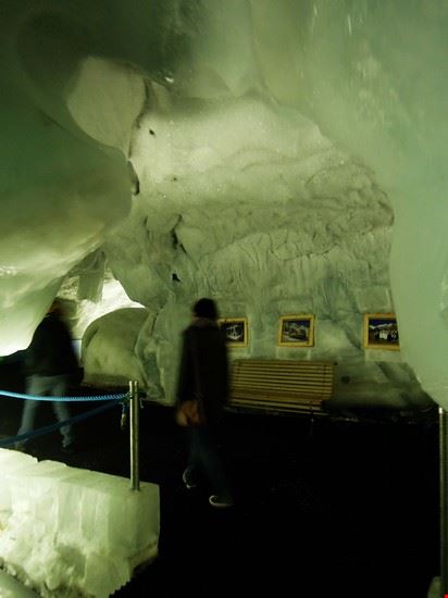 La Metro Alpin e il Padiglione del ghiaccio Saas Fee  