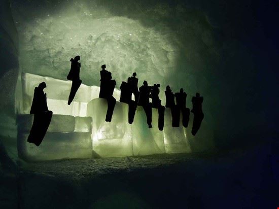 La Metro Alpin e il Padiglione del ghiaccio Saas Fee  
