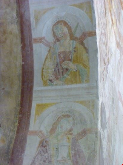 Chiesa Sant'Andrea due sante nel sott'arco absidale  
