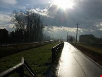 Pista ciclabile nei pressi di Modena