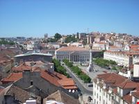 Praça Dom Pedro IV o Praça Rossio vista dall'elevador de Santa Justa