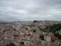 Lisbona dalla torre più alta del Castello de Sao Jorge