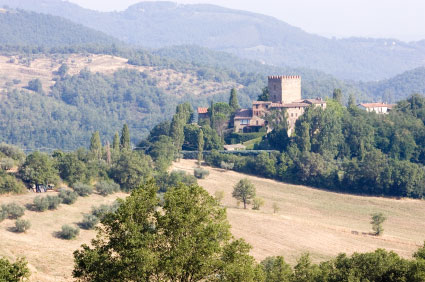 Scorcio della campagna nei pressi di Umbertide