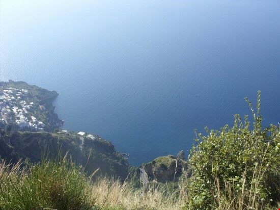 Sentiero degli dei Mare sottostante  