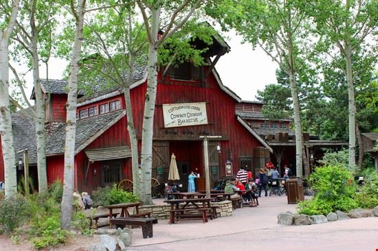 Disneyland in questo ristorante e' possibile incontrare vari personaggi disney - minnie-pluto paperino-tigro etc.-emozioni garantite per i bambini.  