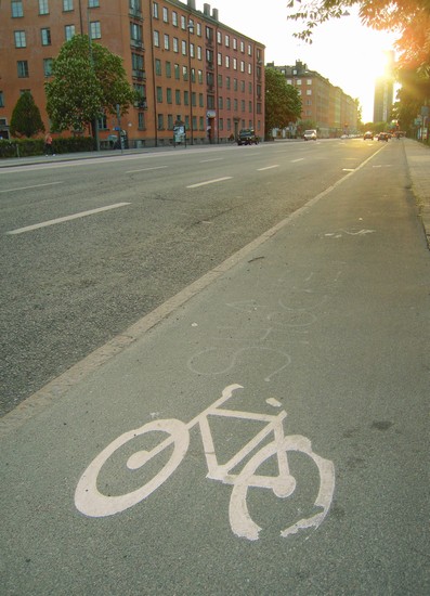 Sveavagen, pista ciclabile