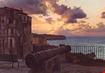 Panorama al tramonto