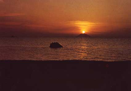 Tramonto sullo Stromboli