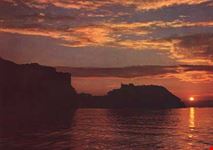 Suggestivo tramonto sul mare