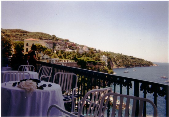 panorama dal terrazzo dell'Hotel Tramontano