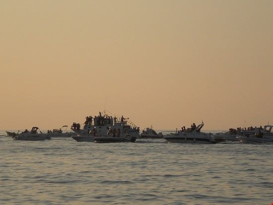 Capo d'Orlando processione a mare di Maria SS.  